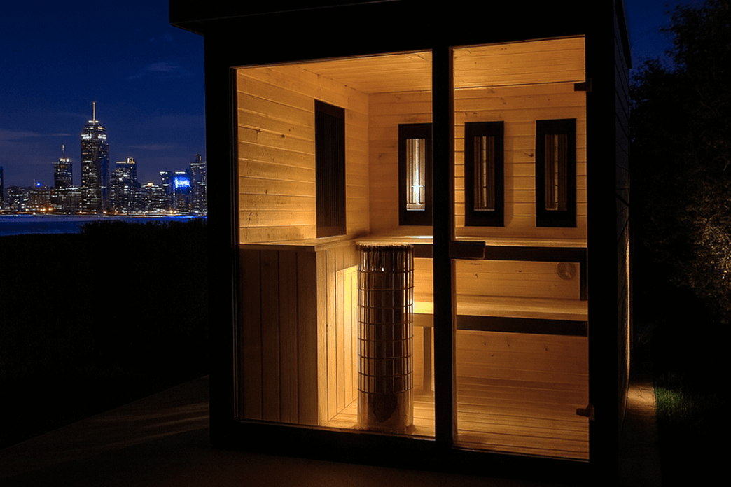 Violett Kombinált  Szauna - magyar gyártású, két világ legjobbja egyetlen kabinban